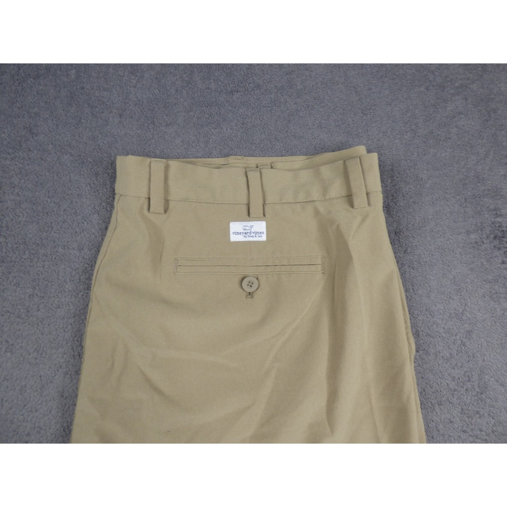 Vineyard Vines Performance Breaker Shorts Mens 40 Khaki Tan Stretch Golf 9 Insea - Picture 2 of 11